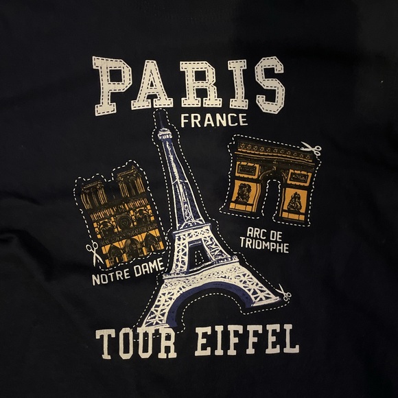 Boys Paris Souvenir Shirt. Size French 140 or boys size 10. - Picture 2 of 5